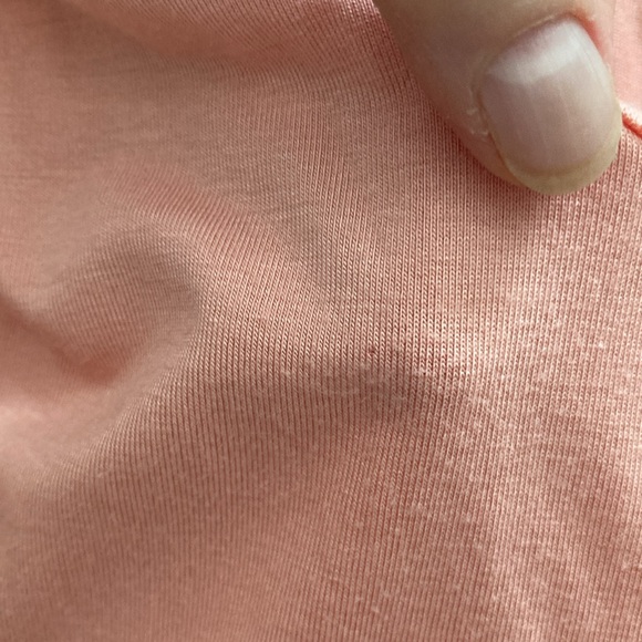 7th Ray, Peach, Floral V Neck Top, Size S - Picture 7 of 8